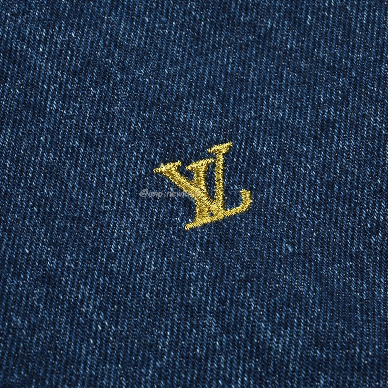 Louis Vuitton Embroidered Logo Denim Shorts (8) - newkick.app